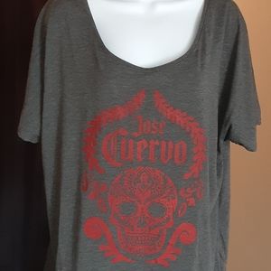 Jose Cuervo Day of the Dead skull T-shirt NWOT